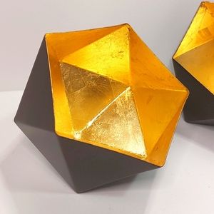 Metallic Geometric Votive with Inner Leafing - Thumbnail 4